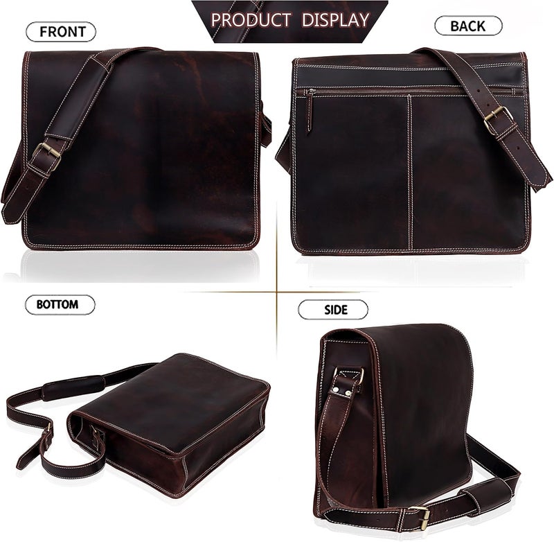 cuero 11 inch Small Crossbody Shoulder Genuine Leather iPad/Tablet Vintage Messenger Bag For 10.5 inch iPad Pro for Women & Men - Image 4